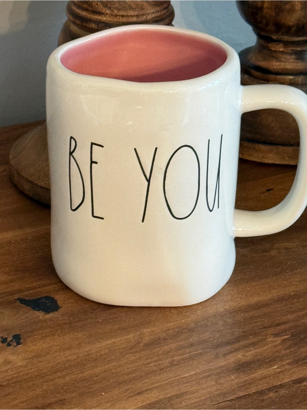 Rae Dunn BE YOU Mug Pink Interior Artisan Collection by Magenta